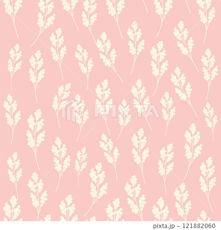bicolor contour silhouette seamless pattern with flowers and leaves. Abstract floral spring, summer pastel pattern. bicolor contour silhouette seamless pattern with flowers and leaves. Abstract floral spring, summer pastel pattern. 121882060