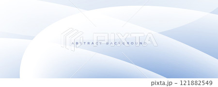 White and soft blue modern abstract background with curves and wave shapes. 121882549
