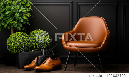 Elegant Office Corner 121882563