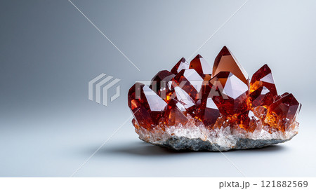 Glowing Red Crystal 121882569