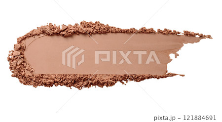 A smooth chocolate makeup foundation smear swatch showcases the latest beauty trends 121884691