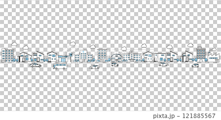 簡單的城市景觀圖 簡單的城市景觀圖 121885567
