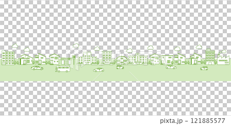 Simple cityscape illustration Simple cityscape illustration 121885577