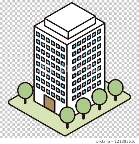 Three-dimensional apartment illustration 121885610