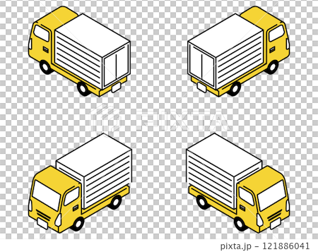 卡車簡單圖標 121886041