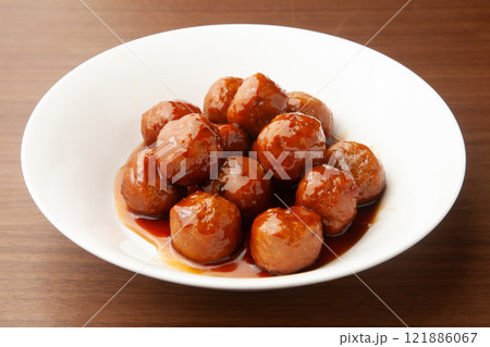 肉団子の黒酢あん 121886067