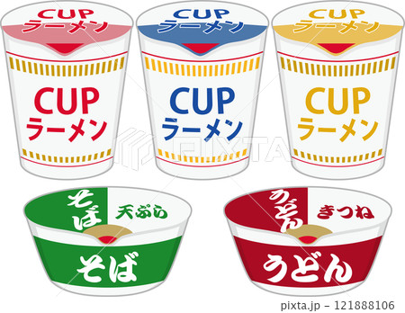 カップ麺のセット 121888106