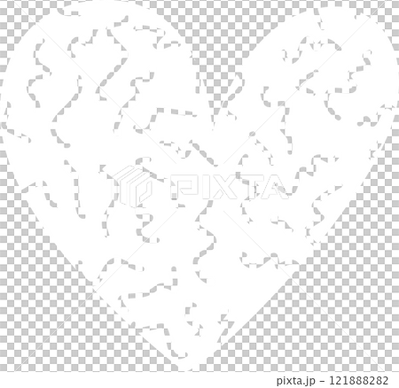 Hand drawn heart texture Hand drawn heart texture 121888282