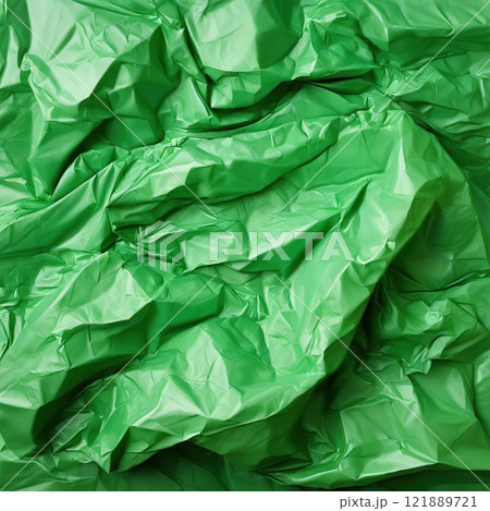 the AI Image Generator, Green Crumpled Plastic Texture for Abstract 121889721