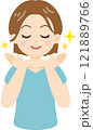 美肌の女性イラスト 121889766