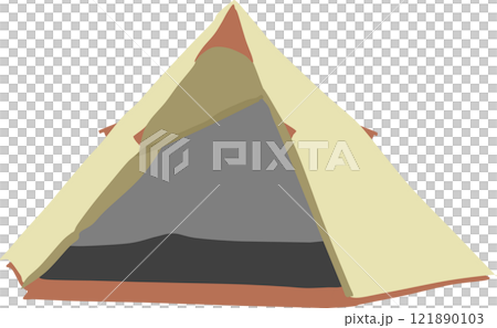 テントのグラフィック素材イラスト 121890103