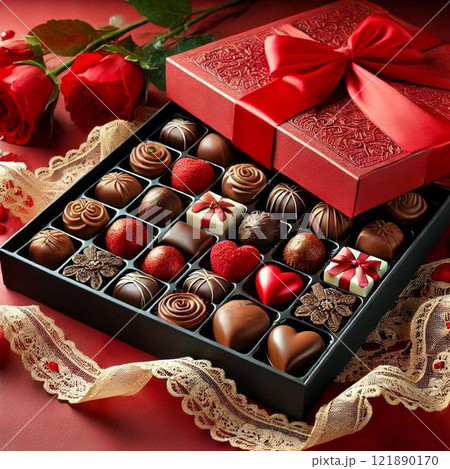 Elegance in Every Bite: 甘美なひとときを彩るバレンタインチョコレート 121890170