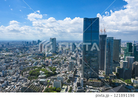 東京タワーから眺める東京の街並み 高層ビル群 東京タワーから眺める東京の街並み 高層ビル群 121891198
