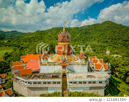 Visit to Wat Khao Phrom Sawan during a sunny day in Saraburi, Thailand on October 07, 2023 121891304