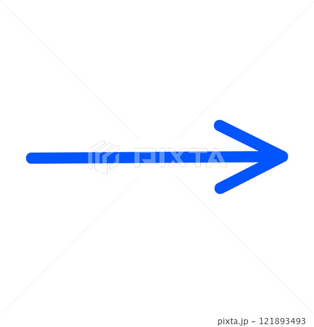 右向き・右方向の矢印のイラスト 121893493