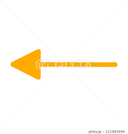 左向き・左方向の矢印のイラスト 左向き・左方向の矢印のイラスト 121893494