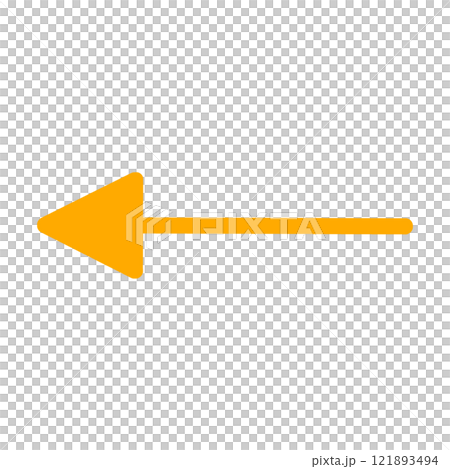 左向き・左方向の矢印のイラスト 左向き・左方向の矢印のイラスト 121893494