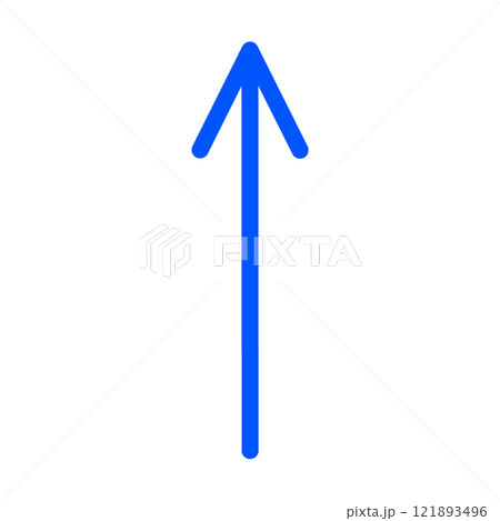 上向き・上方向の矢印のイラスト 上向き・上方向の矢印のイラスト 121893496