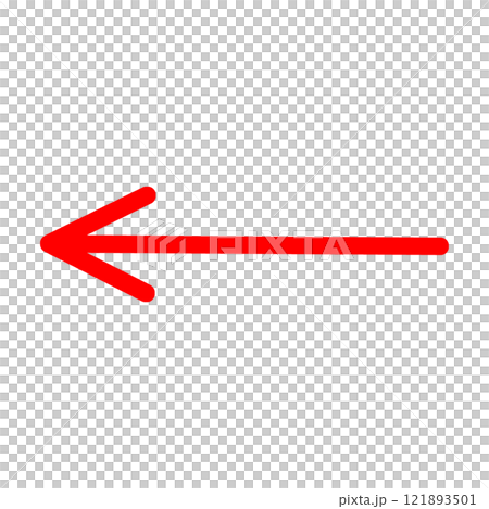 左向き・左方向の矢印のイラスト 121893501