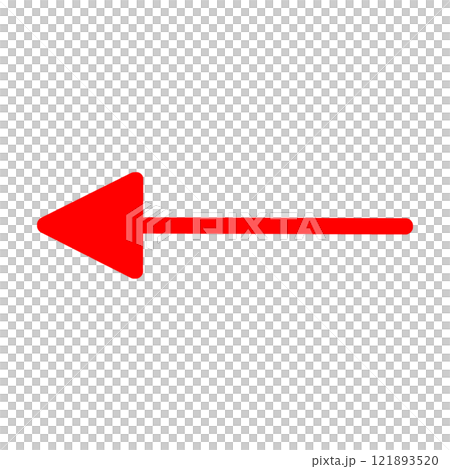 Illustration of a left-facing arrow 121893520