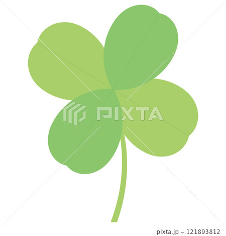 クローバーのシンプルなイラスト クローバーのシンプルなイラスト 121893812