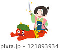 鬼退治の桃太郎 121893934