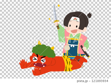 鬼退治の桃太郎 鬼退治の桃太郎 121893934