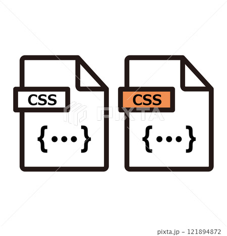 CSS形式のファイルのアイコンセット 121894872