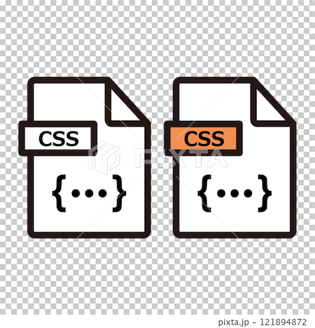 CSS形式のファイルのアイコンセット 121894872