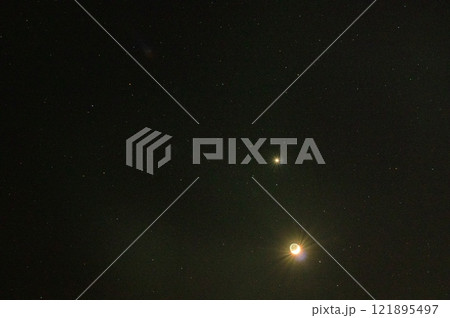 三日月と宵の明星の共演 in 釧路　2025年1月3日 121895497