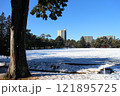 仙台　雪の榴岡公園 121895725