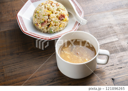 炒飯と酸辣湯 炒飯と酸辣湯 121896265