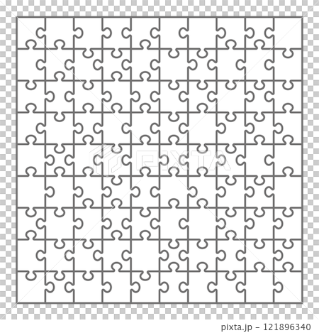 簡單的拼圖遊戲插圖 121896340