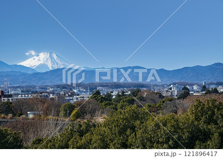 立川市 立川ステージガーデン スカイデッキの展望 富士山 高尾山~陣馬山稜線 立川市 立川ステージガーデン スカイデッキの展望 富士山 高尾山~陣馬山稜線 121896417
