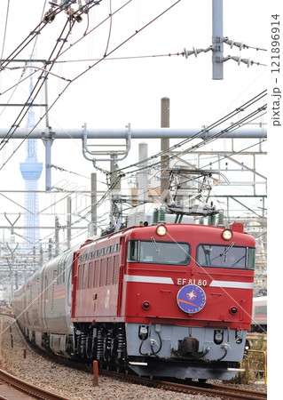 EF81形電気機関車が牽く、JR東日本の豪華寝台特急・E26系・カシオペア・カシオペア紀行7 EF81形電気機関車が牽く、JR東日本の豪華寝台特急・E26系・カシオペア・カシオペア紀行7 121896914