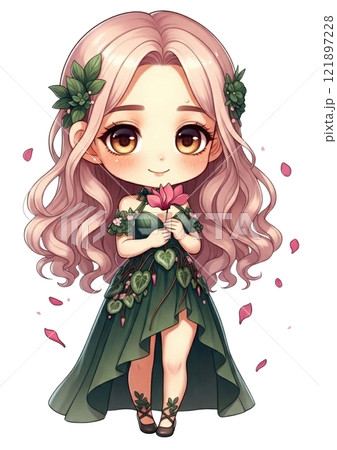 シクラメンの花の妖精 121897228