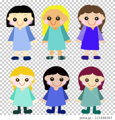 様々な人種の女の子たち 様々な人種の女の子たち 121898363