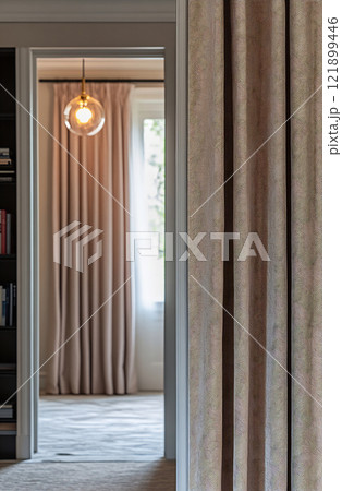 Elegant interior with soft lighting 121899446