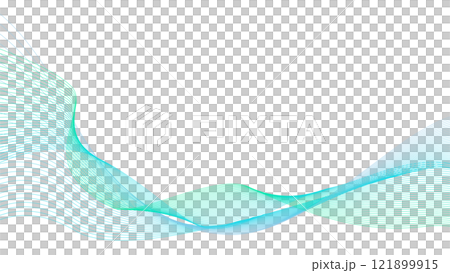 ウェーブ背景のイメージ ブルー 16-9サイズ ウェーブ背景のイメージ ブルー 16-9サイズ 121899915