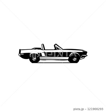 vector illustration of 1968 Shelby Mustang car. best for logo, badge, emblem, icon, sticker design. available in eps 10 121900293