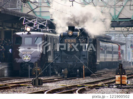 EF55とC58が居並ぶ… 高崎駅 121900502