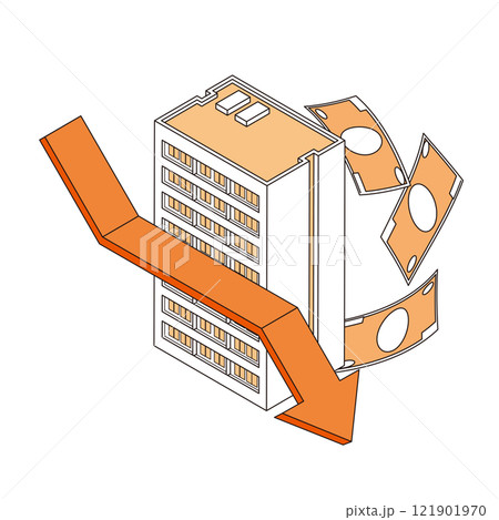 マンション価格の下落 121901970