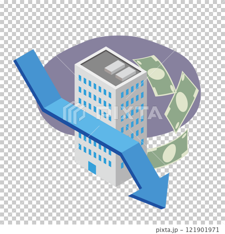 Falling real estate prices 121901971