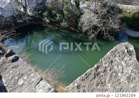 伊賀上野城の高石垣 121902289