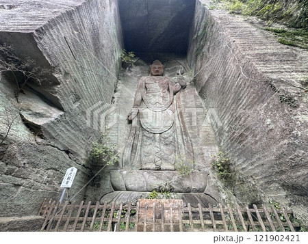 鋸山 大仏 壁の大仏 鋸山 大仏 壁の大仏 121902421