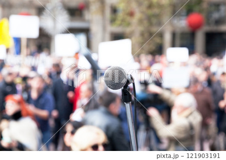 Protest or political demonstration 121903191
