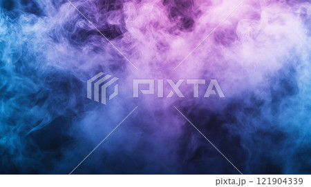 紫と青のスモーク 121904339