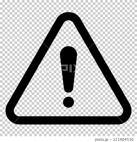 警告標記(驚喜標記,黑色) 警告標記(驚喜標記,黑色) 121904530