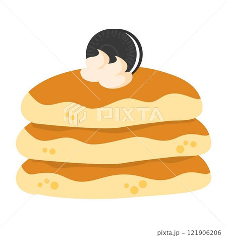 Delicious fluffy pancake Delicious fluffy pancake 121906206