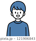 笑顔の男の子 121906843